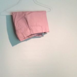 Red and white seersucker shorts